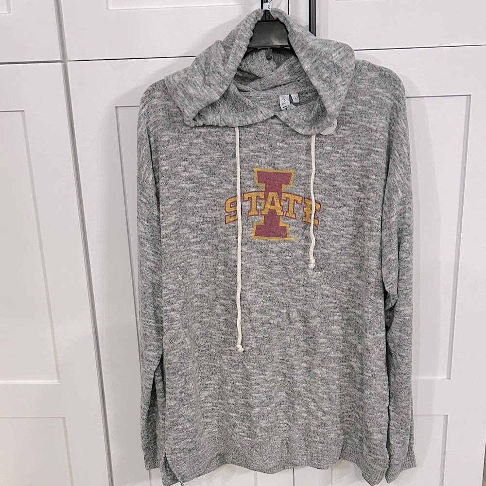 Chick-D Iowa State Fleece Tunic Hoodie - XL - NWT